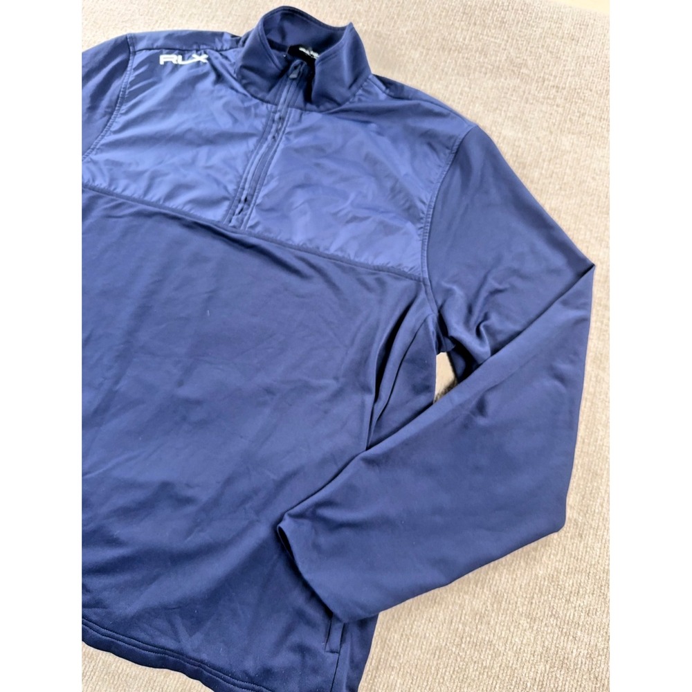 RLX Ralph Lauren XLarge Men's Pullover 1/4 Zip Navy Wicking Golf Jacket